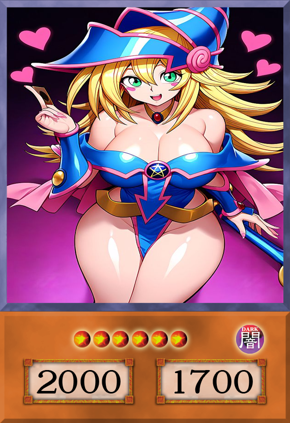 Set #14 Sexy Dark Magician Girl (Anime Art) - Yugioh Orica