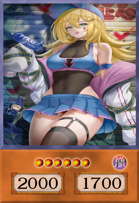 Set #16 Sexy Dark Magician Girl (Anime Art) - Yugioh Orica