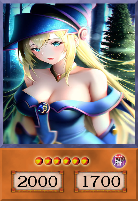 Set #23 Sexy Dark Magician Girl (Anime Art) - Yugioh Orica