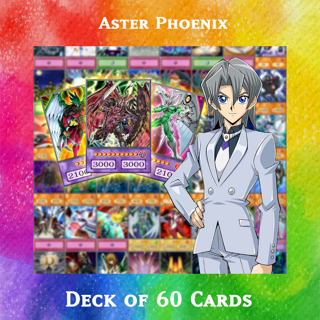 Yugioh Orica - Aster Phoenix deck of 60 anime cards Yugioh Orica Vintage Yugioh Orica - Aster Phoenix deck of 60 anime cards Yugioh Orica Vintage