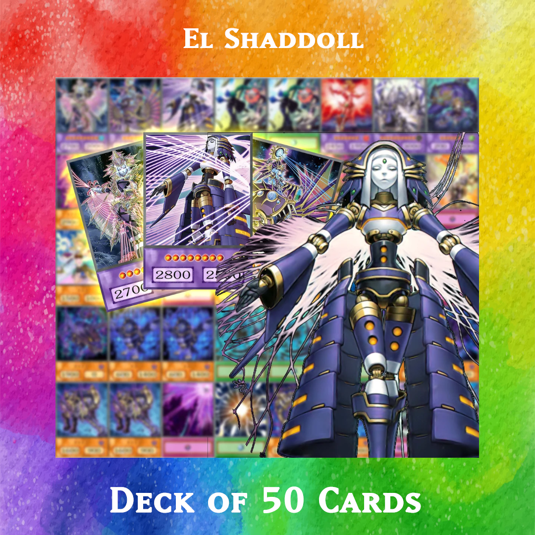 Yugioh Orica - El Shaddoll deck of 50 anime cards Yugioh Orica Vintage Yugioh Orica - El Shaddoll deck of 50 anime cards Yugioh Orica Vintage