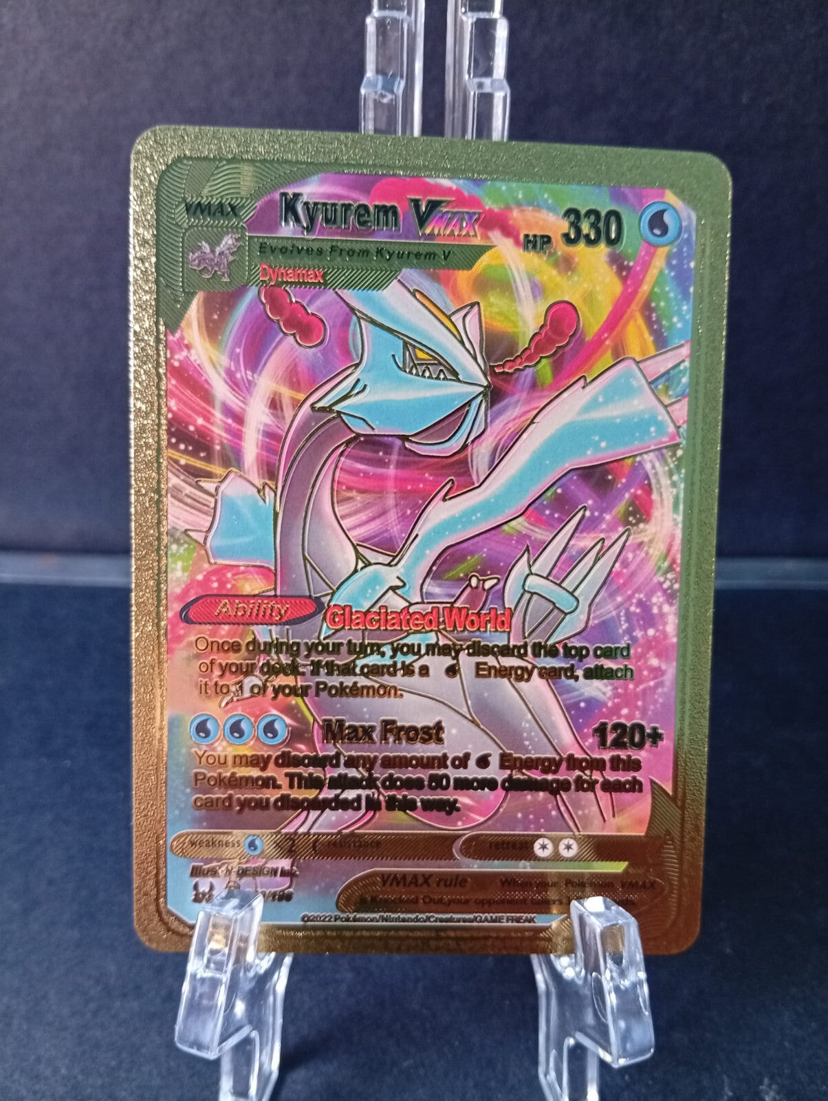 Kyurem - Pokemon Orica Gold Foil Card Yugioh Orica Vintage Kyurem - Pokemon Orica Gold Foil Card Yugioh Orica Vintage
