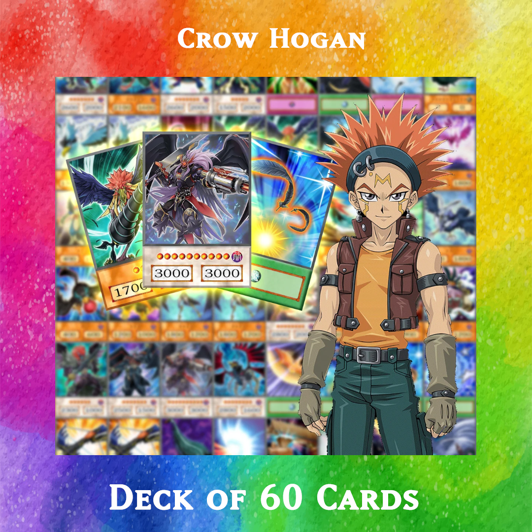Yugioh Orica - Crow Hogan deck of 60 anime cards Yugioh Orica Vintage Yugioh Orica - Crow Hogan deck of 60 anime cards Yugioh Orica Vintage