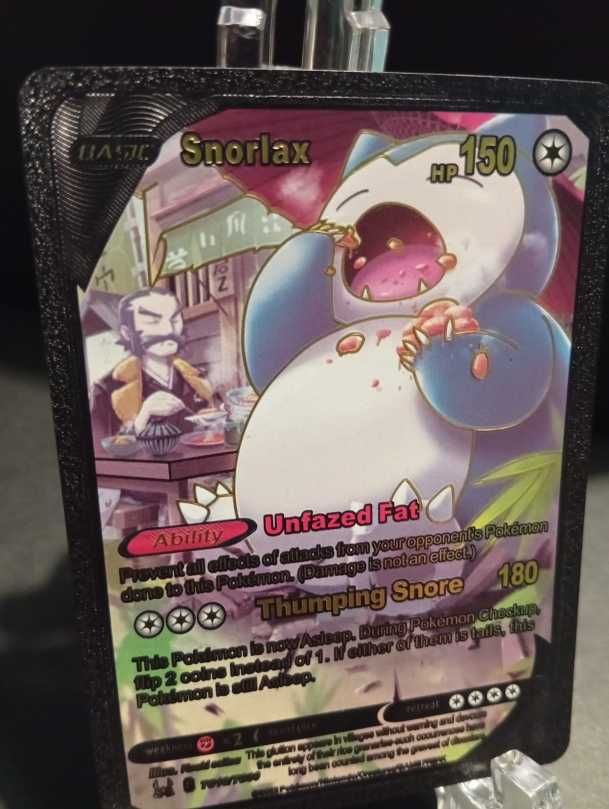 Snorlax - Orica Golden / Black Foil Card Yugioh Orica Vintage Snorlax - Orica Golden / Black Foil Card Yugioh Orica Vintage