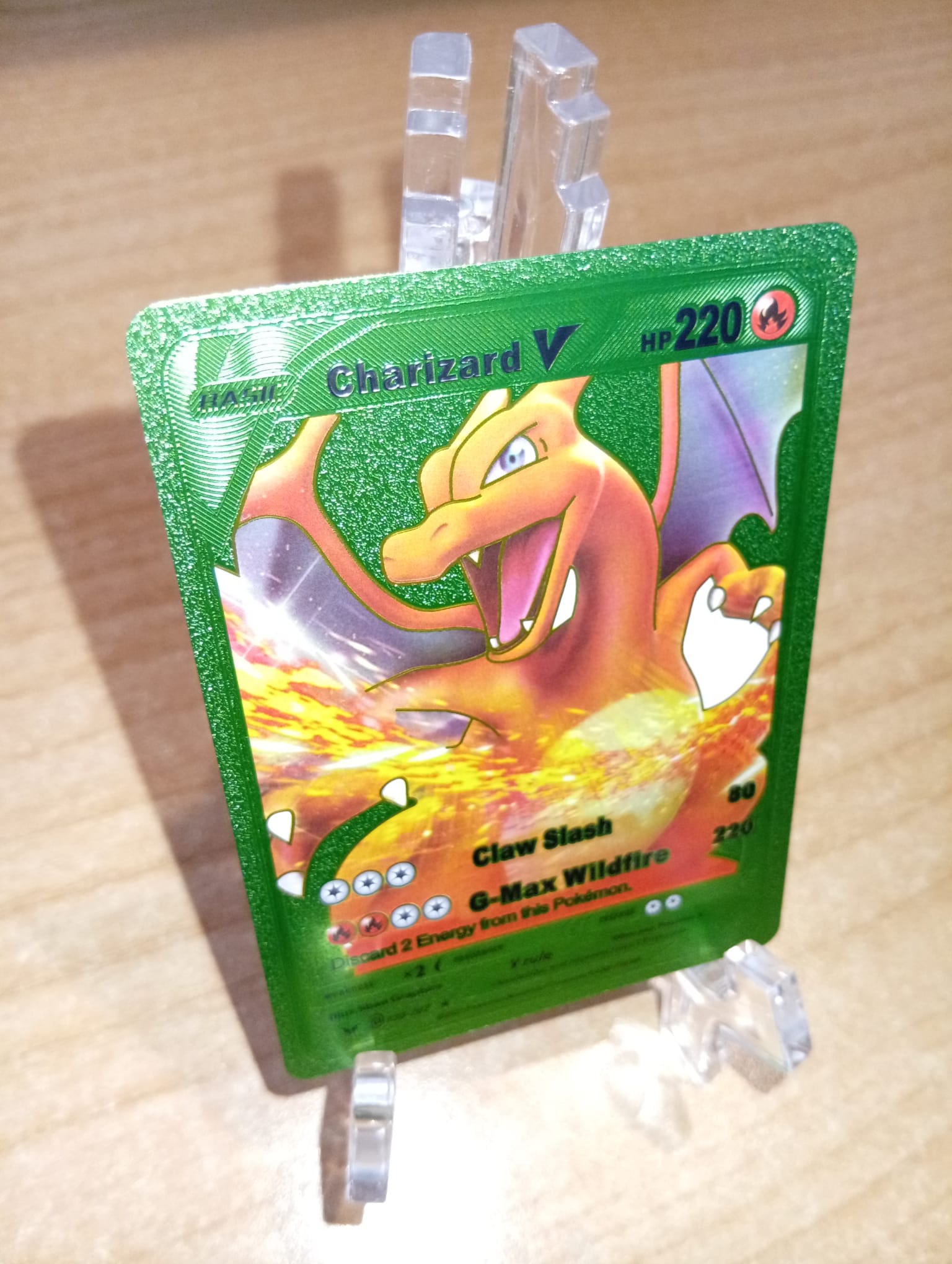 Charizard - Pokemon Orica Green Foil Card Yugioh Orica Vintage Charizard - Pokemon Orica Green Foil Card Yugioh Orica Vintage