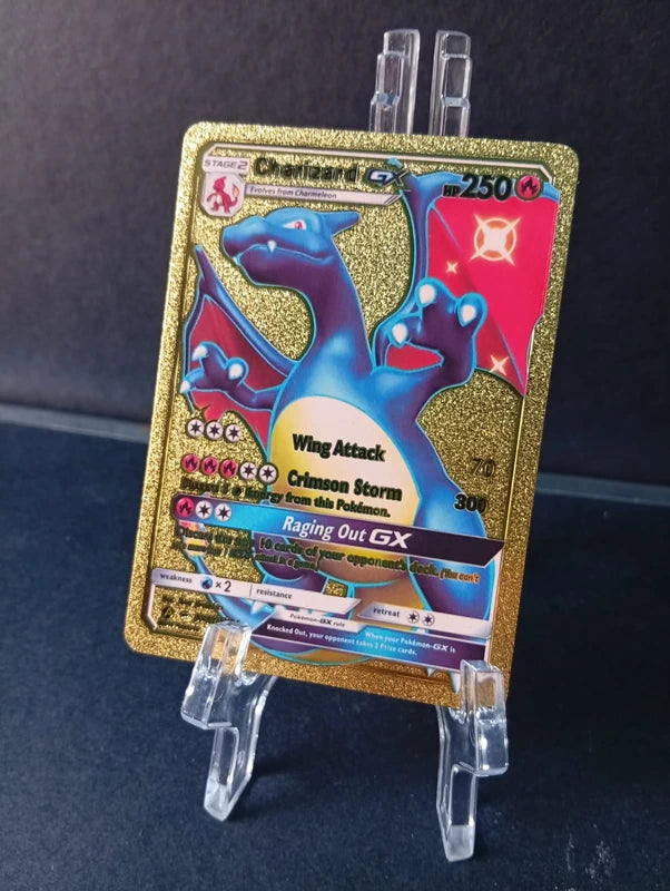 Charizard - Pokemon Orica Gold Foil Card Yugioh Orica Vintage Charizard - Pokemon Orica Gold Foil Card Yugioh Orica Vintage