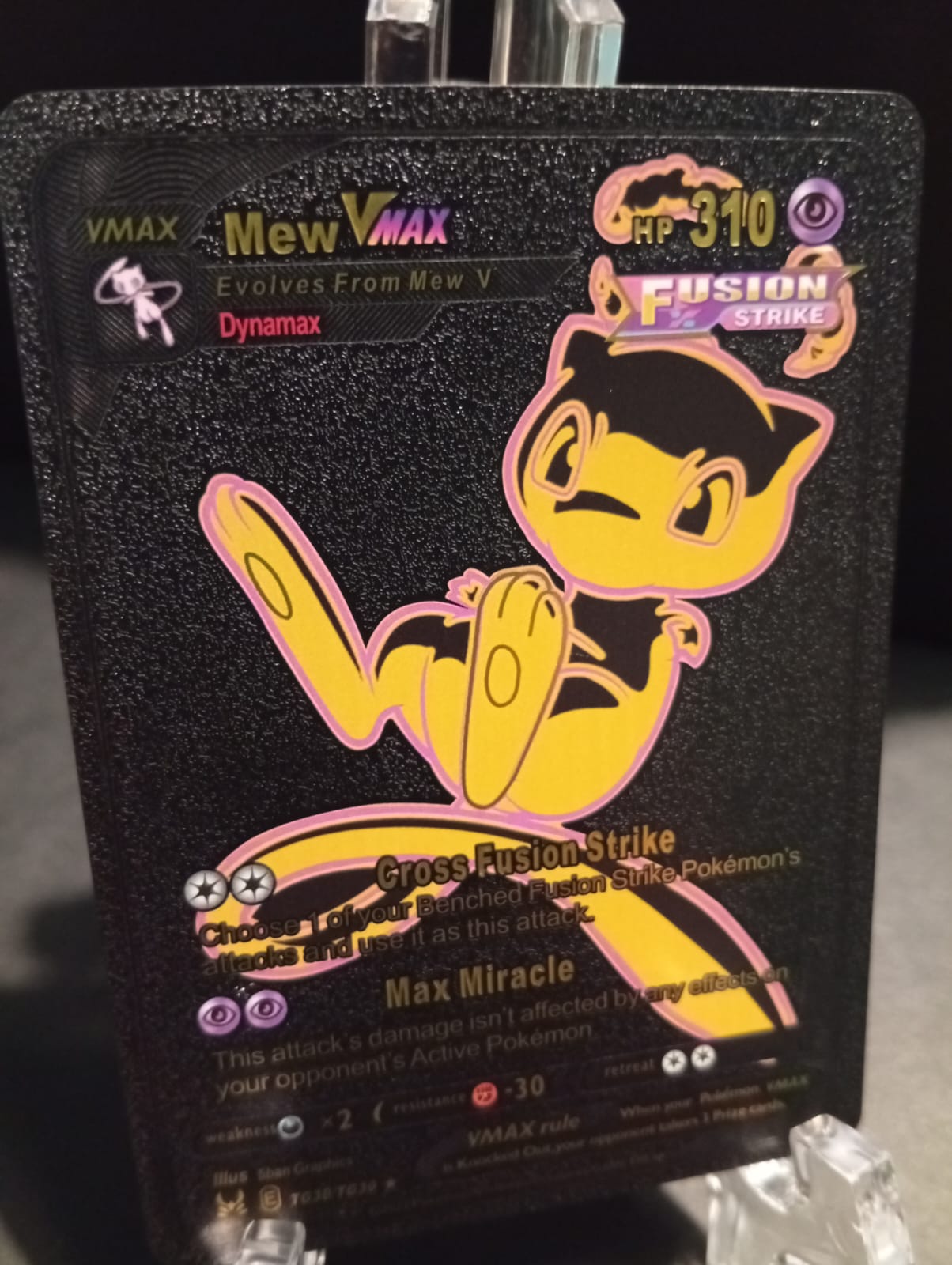 Mew - Orica Golden / Black Foil Card Yugioh Orica Vintage Mew - Orica Golden / Black Foil Card Yugioh Orica Vintage