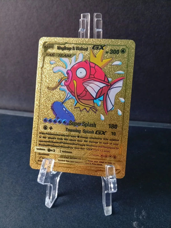 Magikarp & Wailord - Pokemon Orica Gold Foil Card Yugioh Orica Vintage Magikarp & Wailord - Pokemon Orica Gold Foil Card Yugioh Orica Vintage