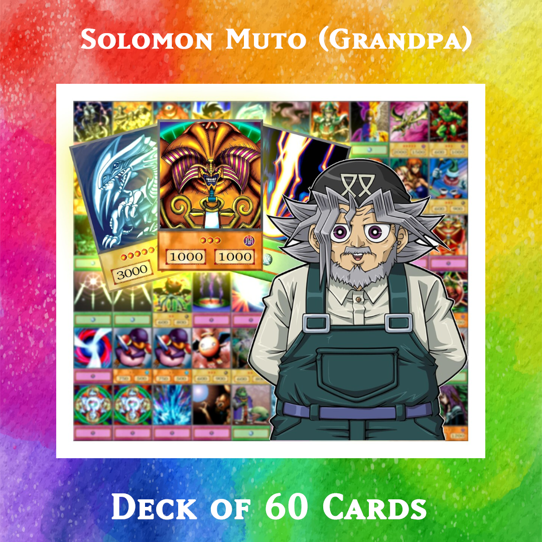 Yugioh Orica - Solomon Muto (Grandpa) deck of 60 anime cards Yugioh Orica Vintage Yugioh Orica - Solomon Muto (Grandpa) deck of 60 anime cards Yugioh Orica Vintage