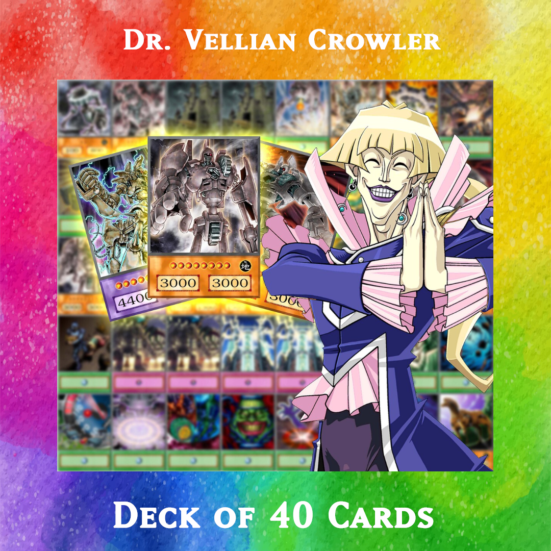 Yugioh Orica - Dr. Vellian Crowler deck of 40 anime cards Yugioh Orica Vintage Yugioh Orica - Dr. Vellian Crowler deck of 40 anime cards Yugioh Orica Vintage