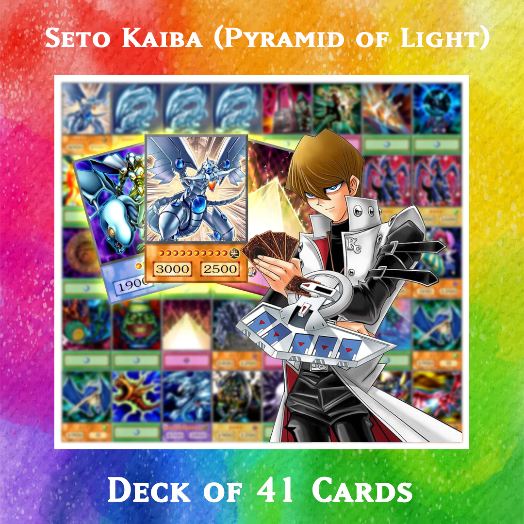 Yugioh Orica - Seto Kaiba (Pyramid of Light) deck of 40 anime cards Yugioh Orica Vintage Yugioh Orica - Seto Kaiba (Pyramid of Light) deck of 40 anime cards Yugioh Orica Vintage