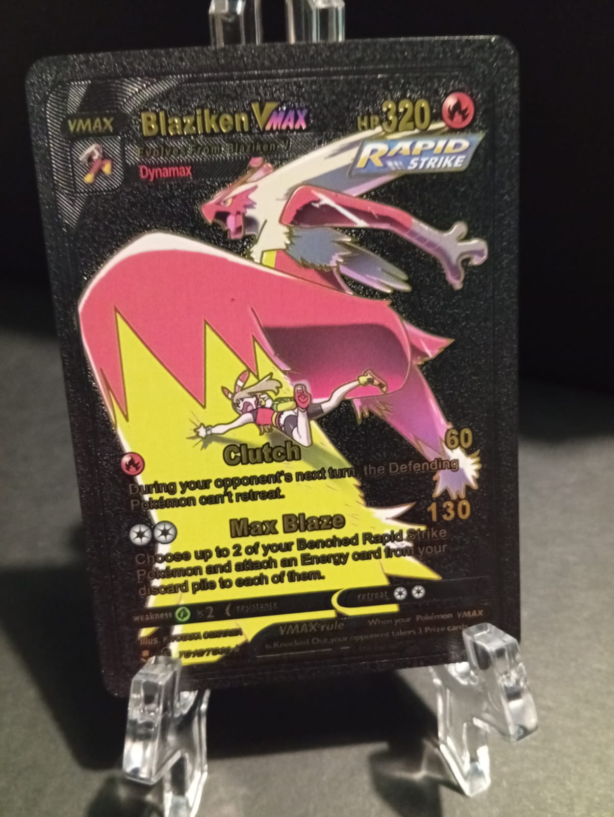 Blaziken - Orica Golden / Black Foil Card Yugioh Orica Vintage Blaziken - Orica Golden / Black Foil Card Yugioh Orica Vintage