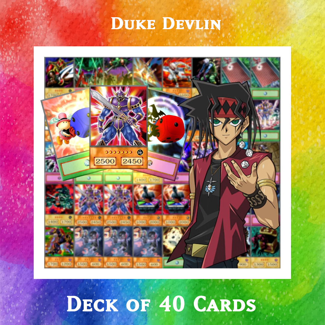 Yugioh Orica - Duke Devlin deck of 40 anime cards Yugioh Orica Vintage Yugioh Orica - Duke Devlin deck of 40 anime cards Yugioh Orica Vintage