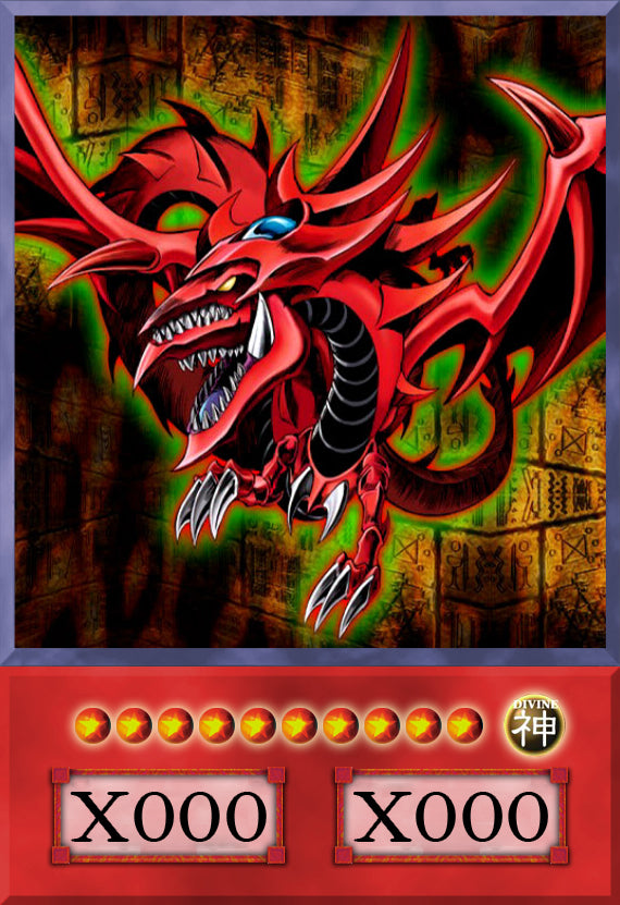 Slifer the Sky Dragon (Anime Art) - 8 cards set - Yugioh Orica