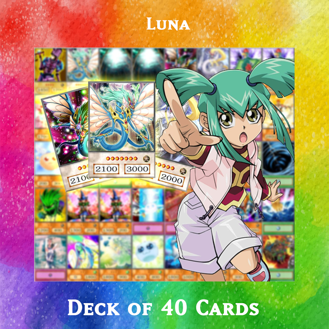 Yugioh Orica - Luna deck of 40 anime cards Yugioh Orica Vintage Yugioh Orica - Luna deck of 40 anime cards Yugioh Orica Vintage