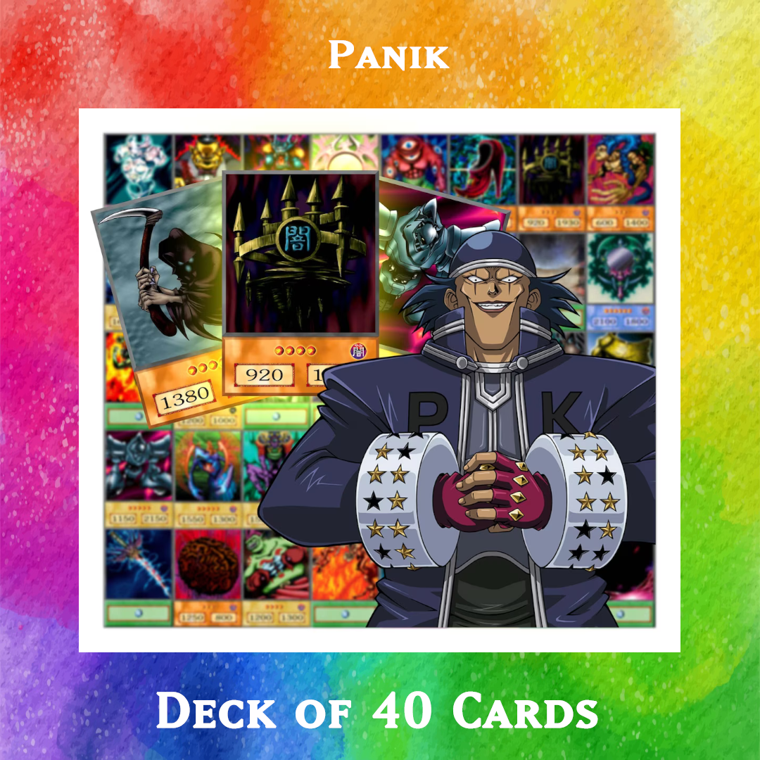 Yugioh Orica - Panik deck of 40 anime cards Yugioh Orica Vintage Yugioh Orica - Panik deck of 40 anime cards Yugioh Orica Vintage