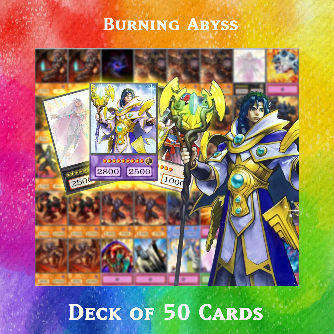 Yugioh Orica - Burning Abyss deck of 50 anime cards Yugioh Orica Vintage Yugioh Orica - Burning Abyss deck of 50 anime cards Yugioh Orica Vintage