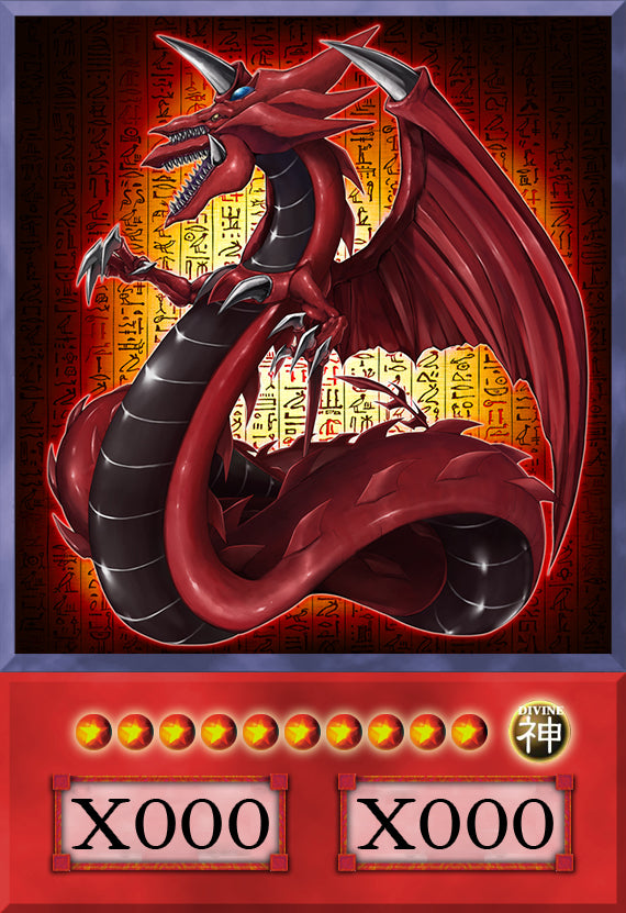 Slifer the Sky Dragon (Anime Art) - 8 cards set - Yugioh Orica