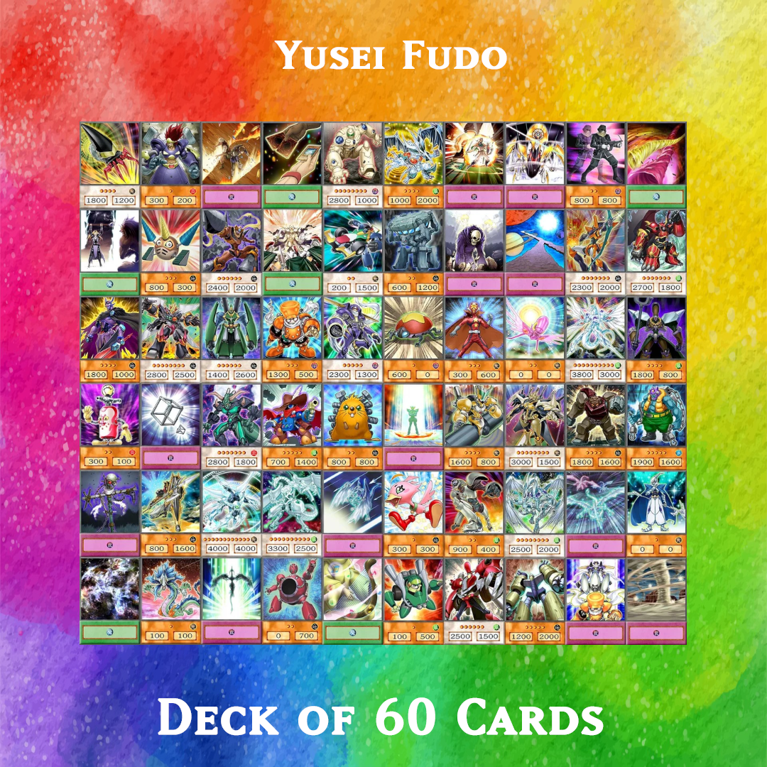Yusei Fudo deck of 60 anime cards