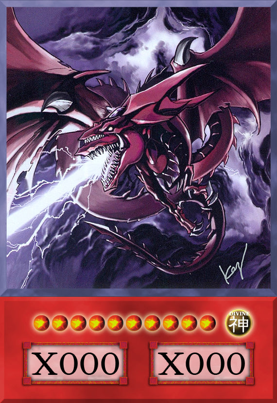 Slifer the Sky Dragon (Anime Art) - 8 cards set - Yugioh Orica