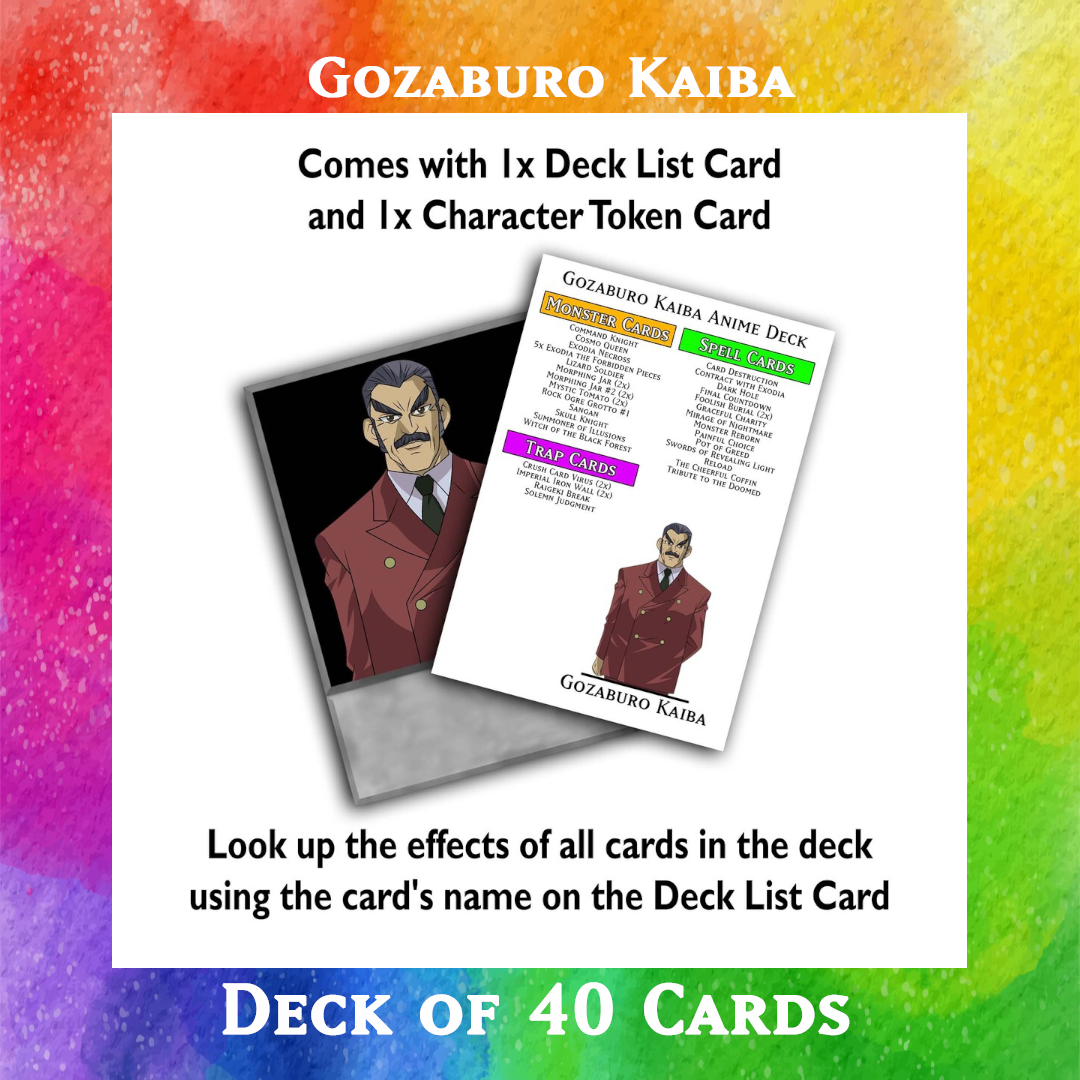 Gozaburo Kaiba deck of 40 anime cards - Yugioh Orica