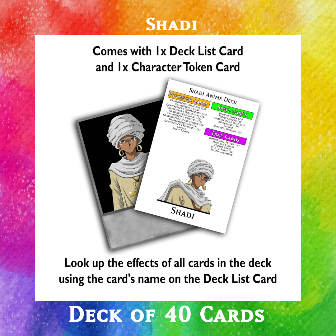 Shadi deck of 40 anime cards - Yugioh Orica