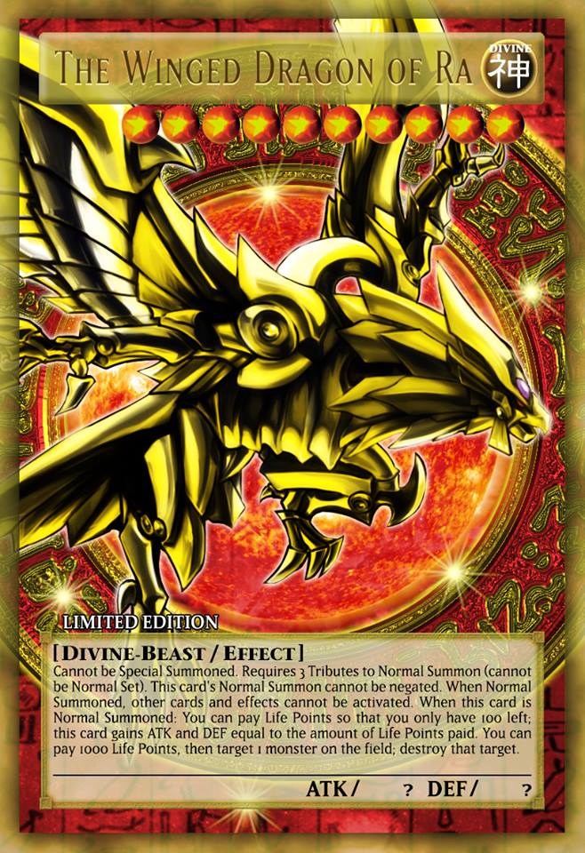 Divine Beasts Slifer, Obelisk, Ra, Horakhty (Alt. Art) - 8 cards set - Yugioh Orica