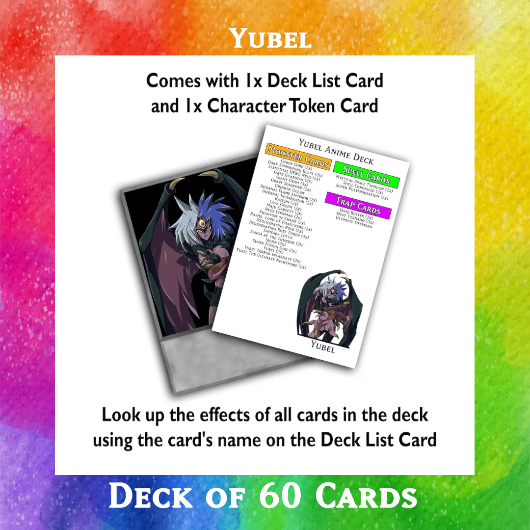 Yubel deck of 60 anime cards
