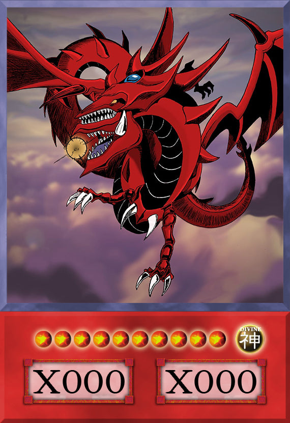 Slifer the Sky Dragon (Anime Art) - 8 cards set - Yugioh Orica