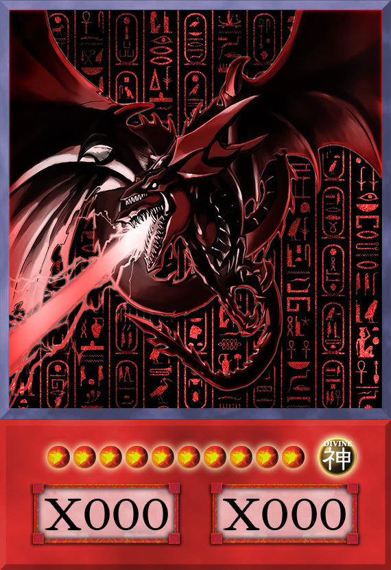 Slifer the Sky Dragon (Anime Art) - 8 cards set - Yugioh Orica