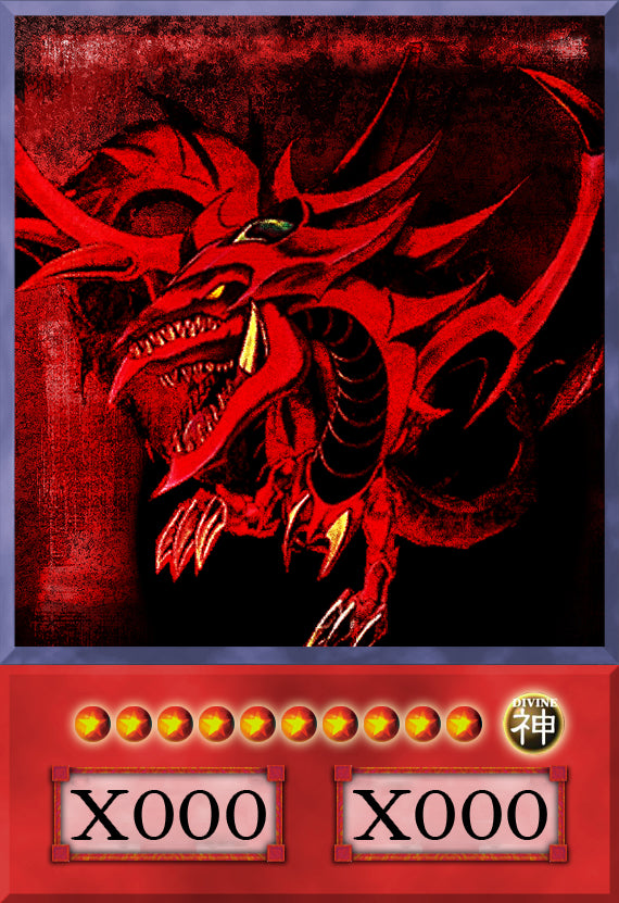 Slifer the Sky Dragon (Anime Art) - 8 cards set - Yugioh Orica