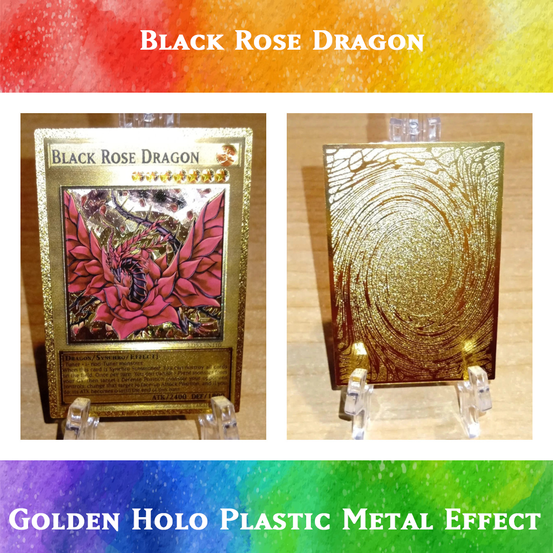 Black Rose Dragon - Orica Golden Foil Card Yugioh Orica Vintage Black Rose Dragon - Orica Golden Foil Card Yugioh Orica Vintage