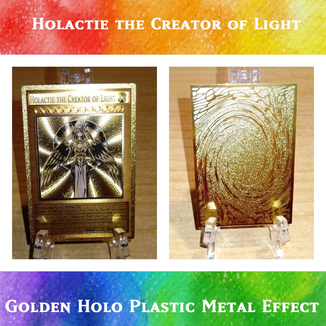 Holactie the Creator of Light - Orica Golden Foil Card Yugioh Orica Vintage Holactie the Creator of Light - Orica Golden Foil Card Yugioh Orica Vintage