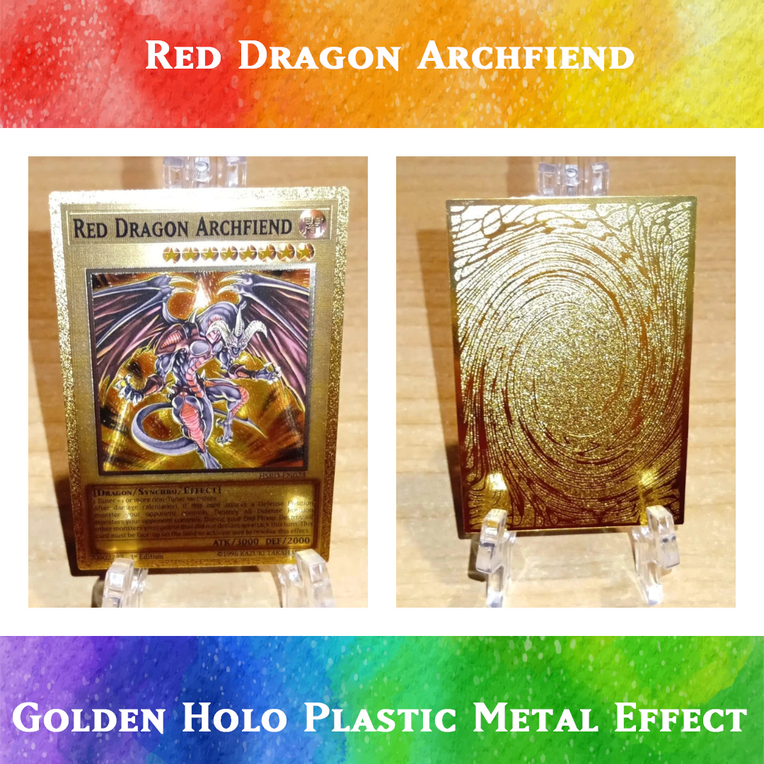 Red Dragon Archfiend - Orica Golden Foil Card Yugioh Orica Vintage Red Dragon Archfiend - Orica Golden Foil Card Yugioh Orica Vintage