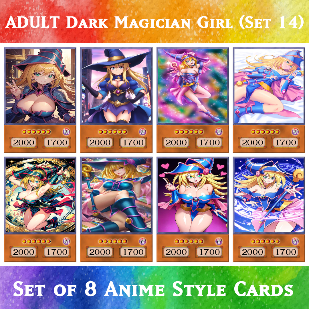 Set #14 Sexy Dark Magician Girl (Anime Art) - Yugioh Orica
