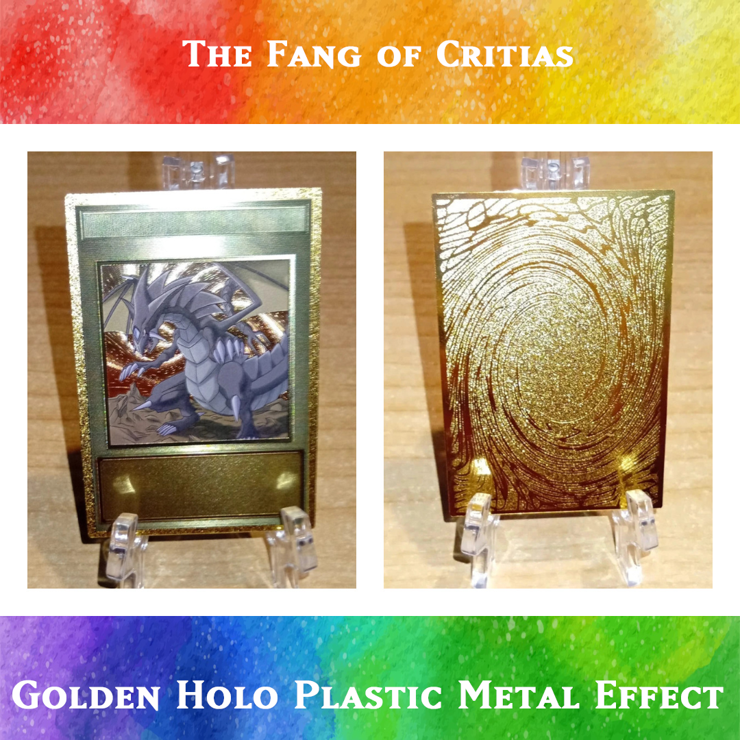 The Fang of Critias - Orica Golden Foil Card Yugioh Orica Vintage The Fang of Critias - Orica Golden Foil Card Yugioh Orica Vintage