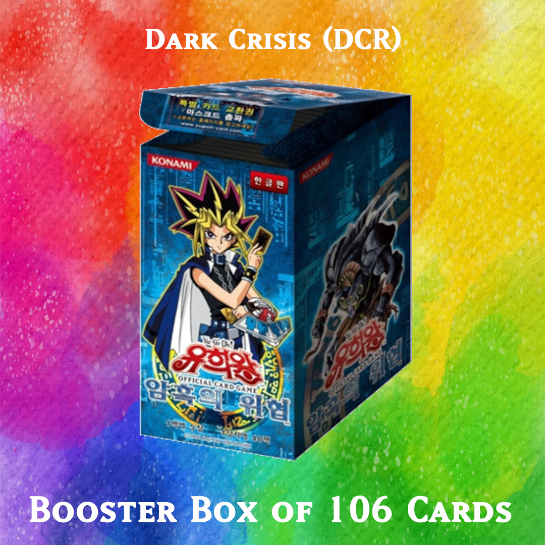 Yugioh Orica - Dark Crisis (DCR) Booster Pack / Series of 106 cards Yugioh Orica Vintage Yugioh Orica - Dark Crisis (DCR) Booster Pack / Series of 106 cards Yugioh Orica Vintage