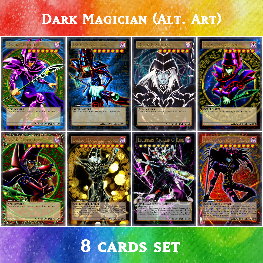 Dark Magician (Alt. Art) - 8 cards set - Yugioh Orica Yugioh Orica Vintage Dark Magician (Alt. Art) - 8 cards set - Yugioh Orica Yugioh Orica Vintage