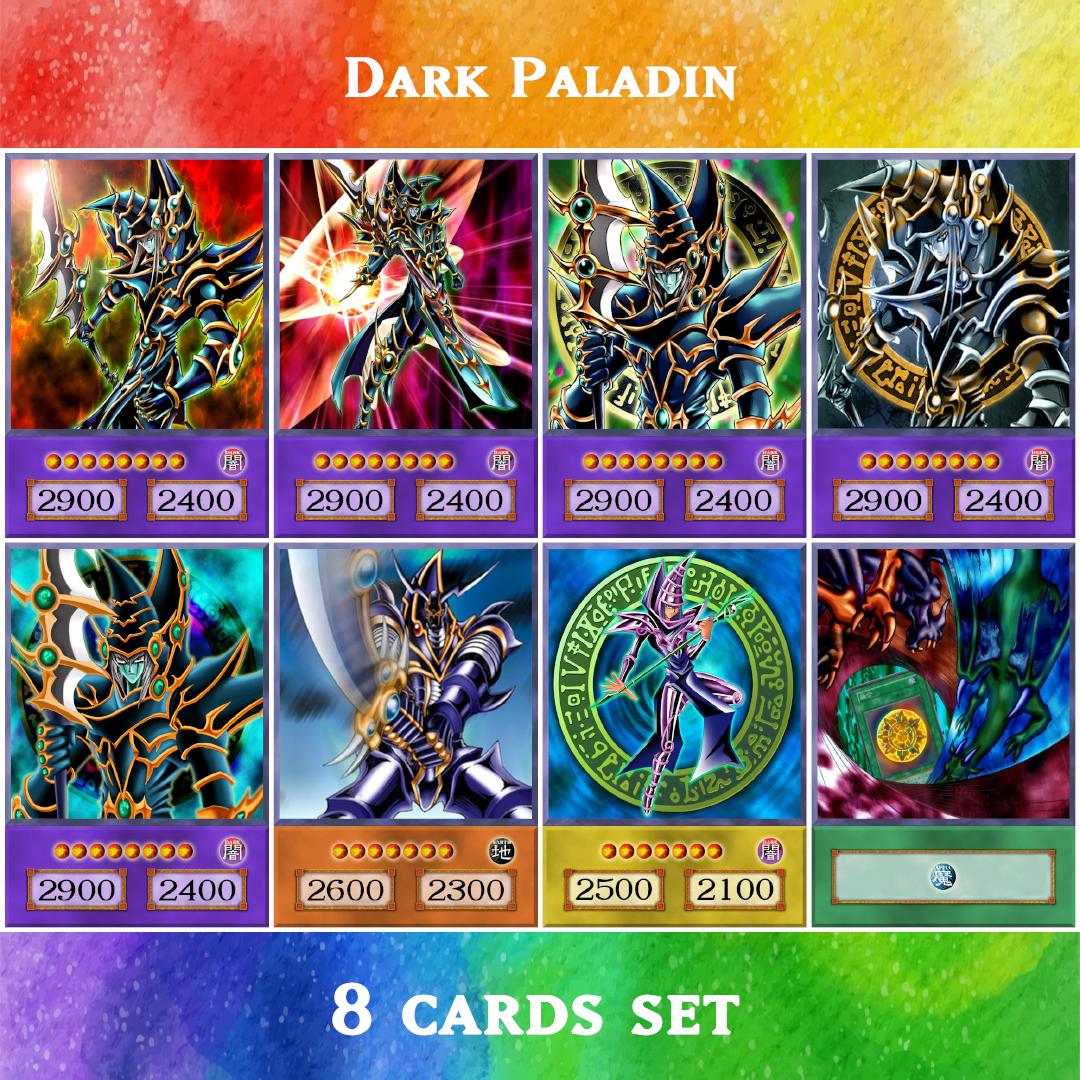 Dark Paladin (Anime Art) - 8 cards set - Yugioh Orica Yugioh Orica Vintage Dark Paladin (Anime Art) - 8 cards set - Yugioh Orica Yugioh Orica Vintage