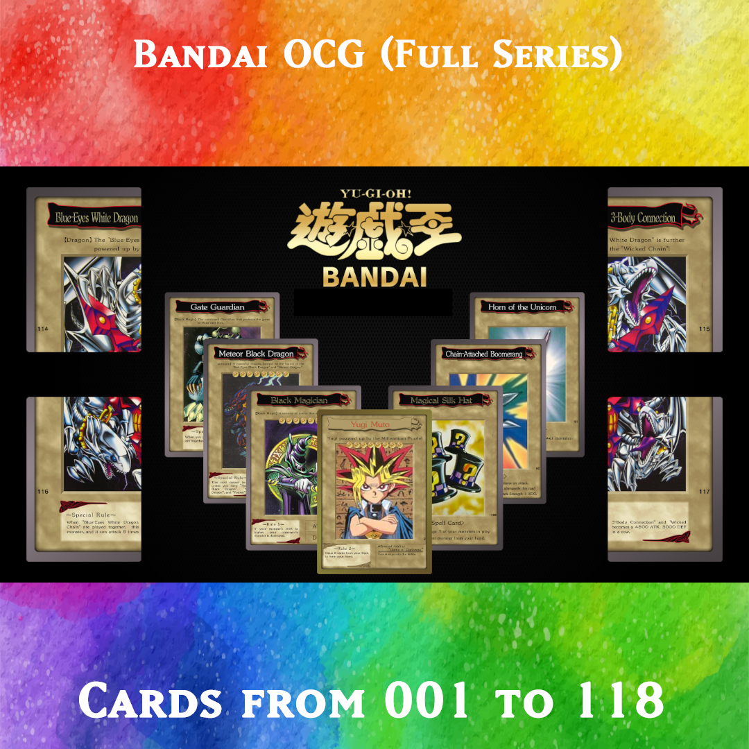 Yugioh Orica - Bandai OCG Full pack of 121 anime cards Yugioh Orica Vintage Yugioh Orica - Bandai OCG Full pack of 121 anime cards Yugioh Orica Vintage