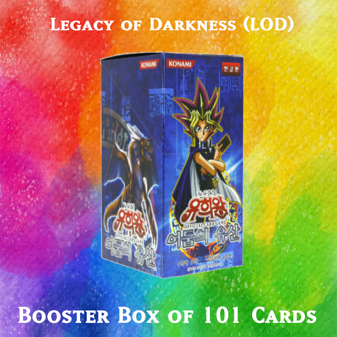 Yugioh Orica - Legacy of Darkness (LOD) Booster Pack of 101 cards Yugioh Orica Vintage Yugioh Orica - Legacy of Darkness (LOD) Booster Pack of 101 cards Yugioh Orica Vintage