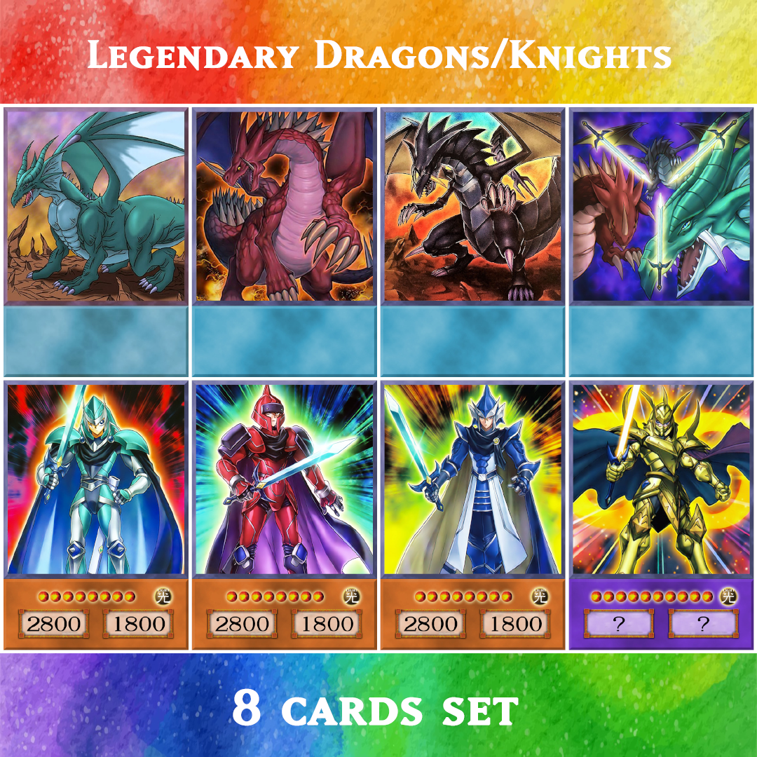 hermos yugioh card Legendary Dragons Timaeus, Hermos, Critias (Anime Art) - 8 cards set