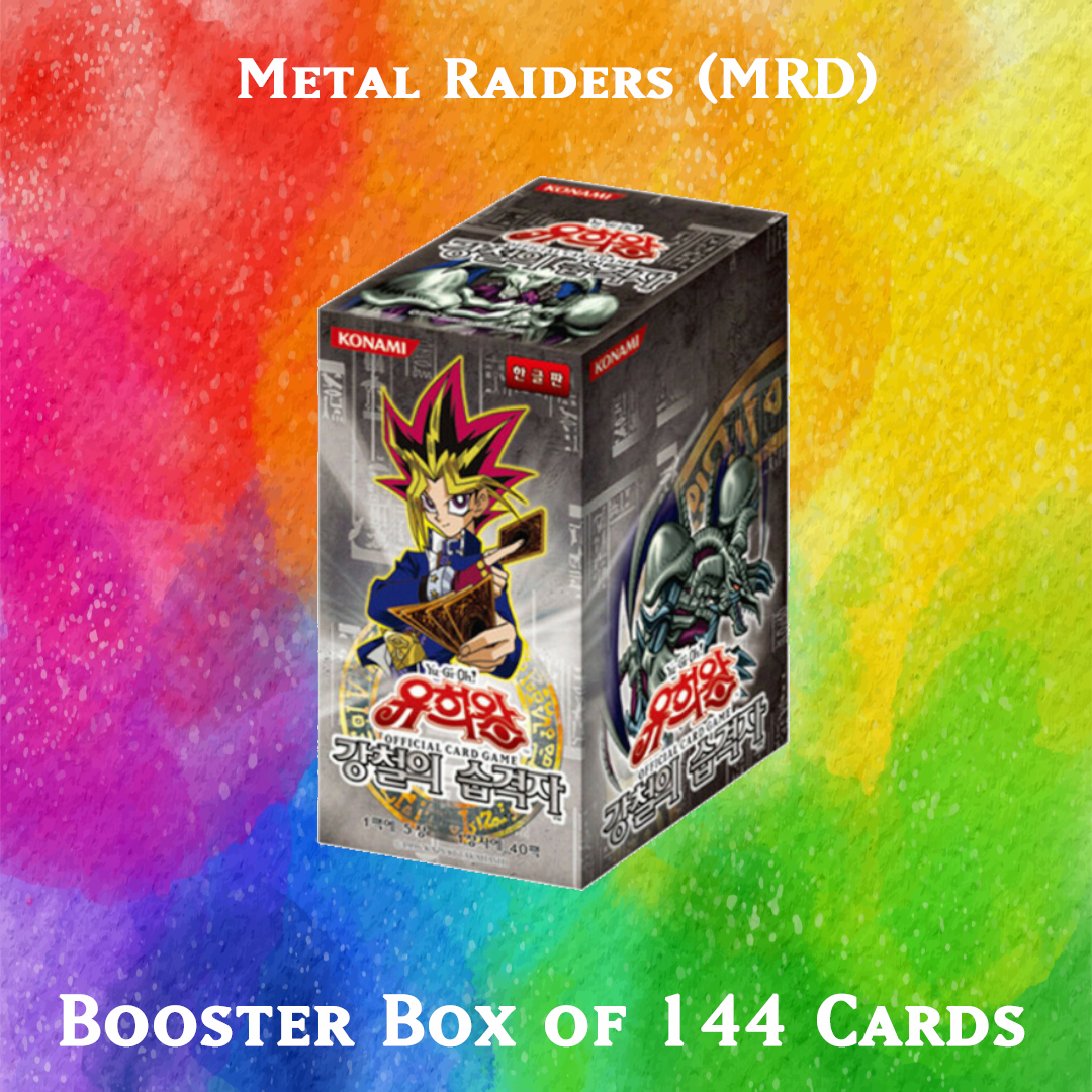 Yugioh Orica - Metal Raiders (MRD) Booster Pack of 144 anime cards Yugioh Orica Vintage Yugioh Orica - Metal Raiders (MRD) Booster Pack of 144 anime cards Yugioh Orica Vintage