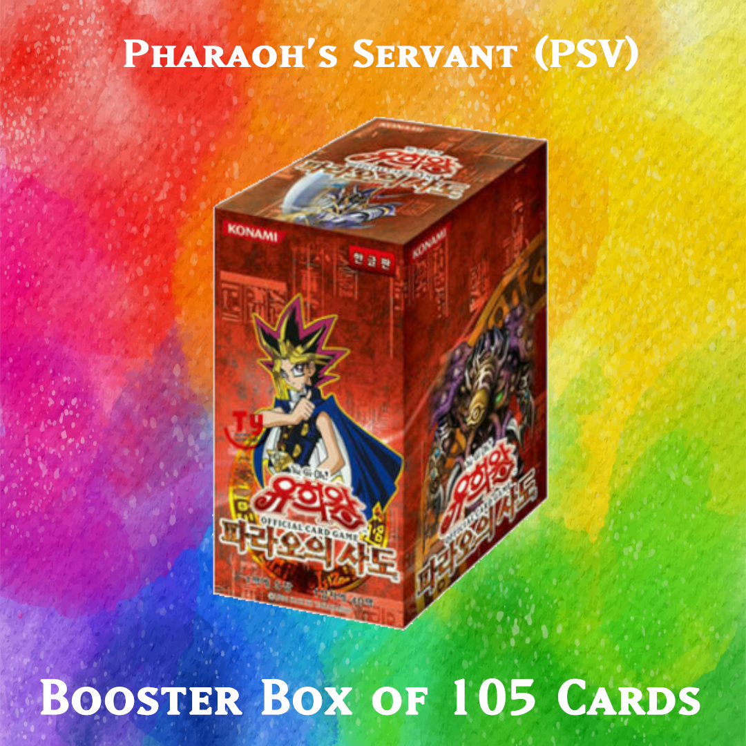 Yugioh Orica - Pharaoh's Servant (PSV) Booster Pack of 105 cards Yugioh Orica Vintage Yugioh Orica - Pharaoh's Servant (PSV) Booster Pack of 105 cards Yugioh Orica Vintage