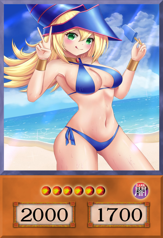 Set #12  Sexy Dark Magician Girl (Anime Art) - Yugioh Orica