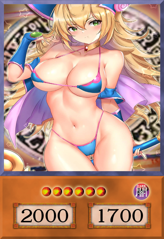 Set #12  Sexy Dark Magician Girl (Anime Art) - Yugioh Orica