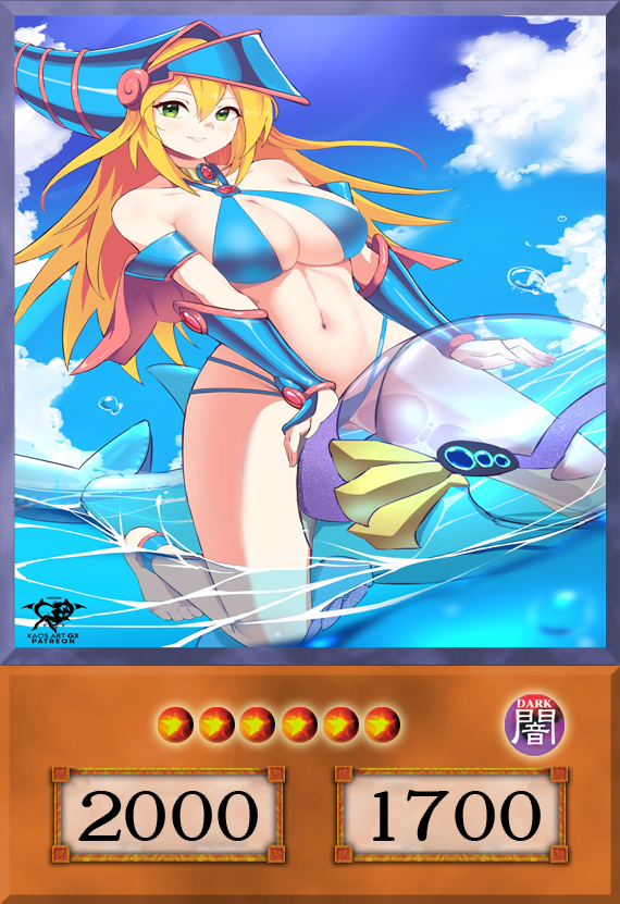 Set #13  Sexy Dark Magician Girl (Anime Art) - Yugioh Orica