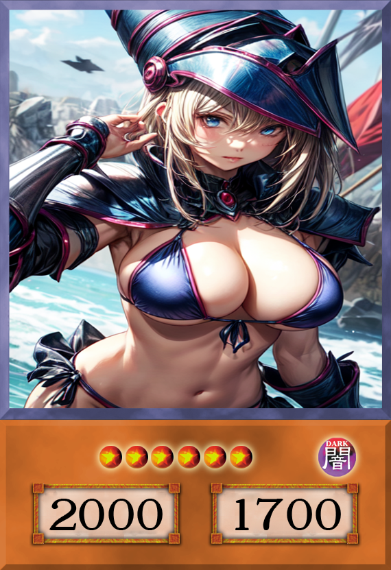 Set #13  Sexy Dark Magician Girl (Anime Art) - Yugioh Orica