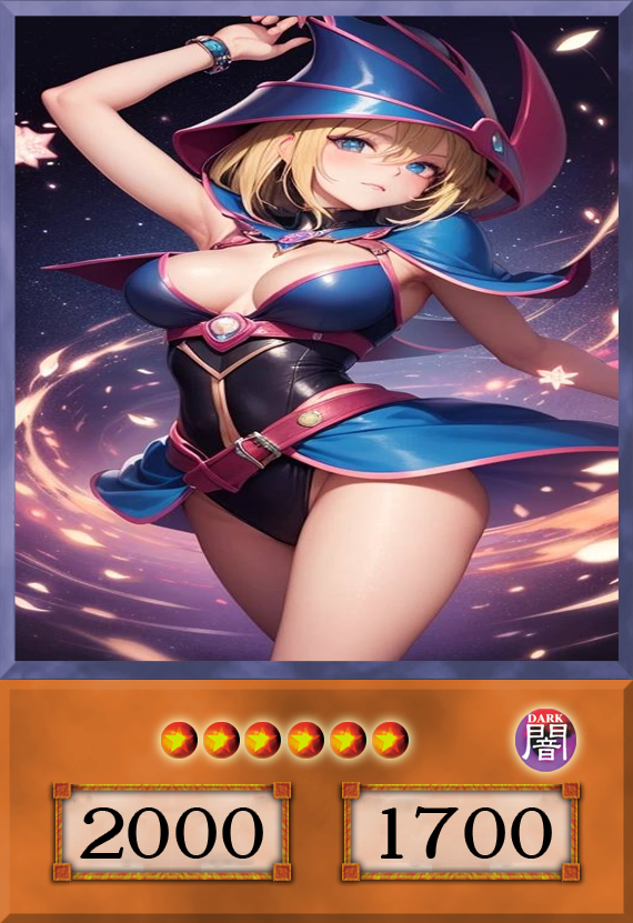 Set #13  Sexy Dark Magician Girl (Anime Art) - Yugioh Orica