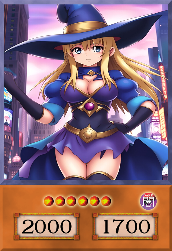 Set #14  Sexy Dark Magician Girl (Anime Art) - Yugioh Orica